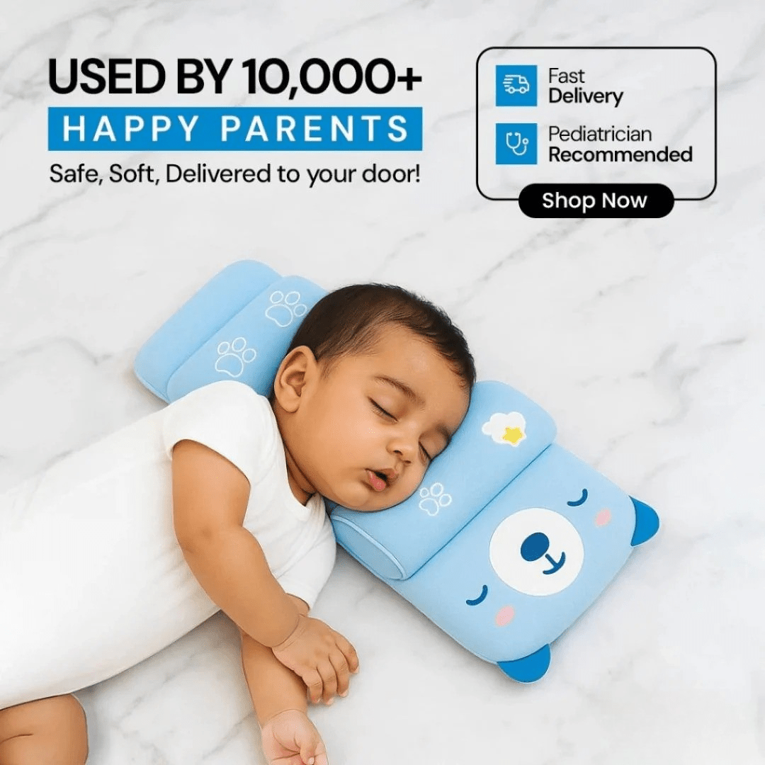 Baby Head Shaping Pillow – Safe & Comfortable - Nuvenza