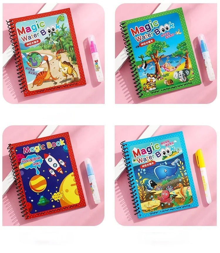 Magic Water Painting Books ( Pack of 3 Books ) - Nuvenza