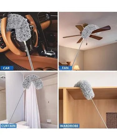 Microfiber Duster – 8Ft Extra Long Extendable Handle (Imported Quality) - Nuvenza