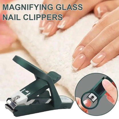 Smart Nail Clipper with Magnifying Glass & File - Nuvenza