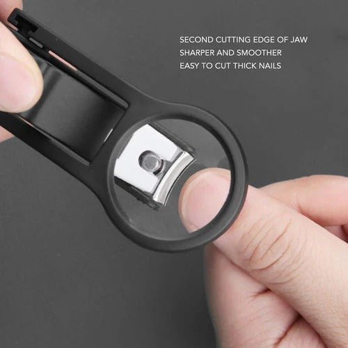 Smart Nail Clipper with Magnifying Glass & File - Nuvenza